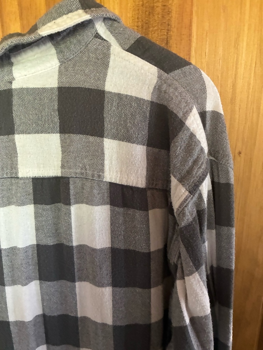 Sonoma Black and White Mens Buffalo Check Button-Down Shirt Size XLT - Picture 8 of 9